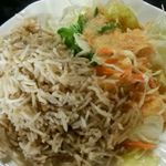 ディル レストラン - サラダとプラオ（サービス）