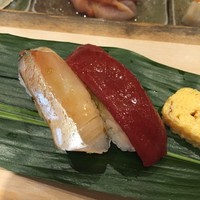 鮨 逸喜優 - シマアジ、赤身