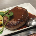 無添加焼きそば BARチェローナ - 和牛プラチナハンバーグ