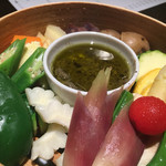 Sarara - 蒸し野菜のバーニャカウダ。