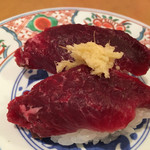 廻鮮寿司 塩釜港 - 希少部位の「本鮪のホホ肉」(๑°o°๑)（2016.8）