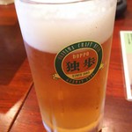 Shunsuke - 1608_旬すけ_岡山地ビール独歩（樽生）　ピルスナータイプ中ジョッキ＠690円