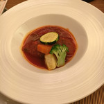 庭園茶寮 みな美(皆美館) - 境港銀鮭の和風ラタトゥイユ