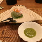 庭園茶寮 みな美(皆美館) - 鯛と蒟蒻