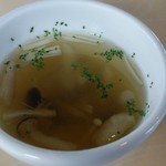 Cafe BLUE LEAVES - キノコのスープ。