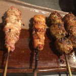 炭火焼鳥 なかお - せせり   もも   つくね