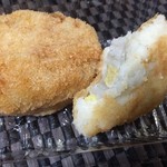 馬事公苑 売店 - からし蓮根コロッケ￥200。ジャガのなかに辛子蓮根。（2016★区民まつり）