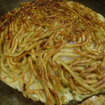 福美味 - 太麺モダン焼き！特注太麺がパリうま～。