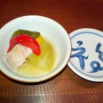 りょうりや 御旅屋 - 冬瓜と塩漬け豚の炊いたん