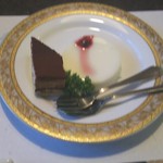 錦彩館 - 杏仁豆腐、ティラミス