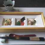 錦彩館 - 食前酒は梅酒