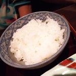 ふじわら - ジャージャー麺から揚げライスセットのライス