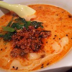 ふじわら - 坦々刀削麺ソースカツ丼サラダセットの坦々刀削麺