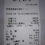 ふじわら - ごちそうさまでした