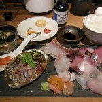 小野の離れ - 刺身7点盛り