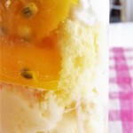 パティスリー アンシャンテ - マンゴーのシャーベト？　フレッシュなマンゴー　スポンジケーキ　バニラアイス　レモンシャーベットがイン