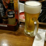Shimpachi Shokudou - セットのビール