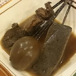 串酒房はっ鳥 - 味噌おでん！出汁の染み具合がすごい