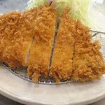 Tonkatsu Inaba Wakou - ロースかつランチ（アップ）