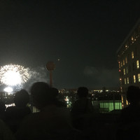 岐阜グランドホテル - 屋上で花火観賞(^_^)