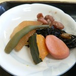 あほだら亭 - 小皿のおかず。