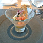 フラテッロ・ディ・ミクニ - 本まぐろのタルタルとお野菜のパフェ仕立て１