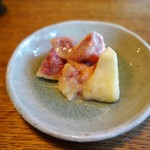 蕎麦ひら井 - 無花果酢味噌和え：アイデアが素晴らしい！スイーツの様。