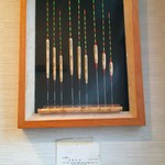 鰻禅 - 店内に飾られたウキ