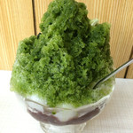 角屋 - 氷宇治金時ソフト４２０円＋白玉１００円