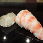 菊水鮓 - 車海老でスタート