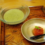 小椋 - お抹茶とトマトのデザート