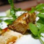 エノテカ パージナ - 和歌山富田川産の鮎にその肝で和えたリゾットを詰めたロースト