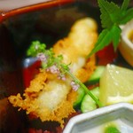 エノテカ パージナ - 駿河産メヒカリのフリットと胡瓜のマリネ