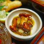 エノテカ パージナ - とこぶしとジロール茸のソテー