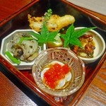 エノテカ パージナ - 前菜の４種盛り合わせ
      まるで和食のよう！