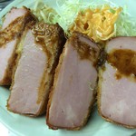 レストランばーく - 201608 ばーく  ★ハムカツ定食（700円）★