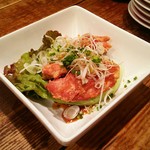 鳥よし - 鶏唐揚ねぎポン酢…［\600］