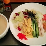 佐久 一萬里 温泉 ホテルゴールデンセンチュリー - 「冷やしつけ麺」￥1,050