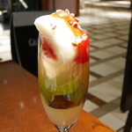 ig cafe - おかやま白桃パフェdays2016