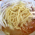 喜八 - H28.07.23 ねぎみそ中盛中辛「中太麺」