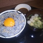 ごはん処 藤井堂 - 限定5食　生しらす丼(お汁付き)<税込>800円(2016.08.09)