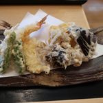 手打そば 響心庵 - 十割天せいろの天ぷら