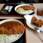 かつふじ - カツカレー　＋　単品メンチカツ