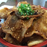 ぶたを - カルビ丼 肉の日1枚増量＋肉増し2枚