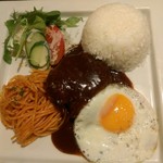 星乃珈琲店 - ハンバーグプレート