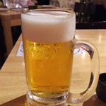 俺の魚を食ってみろ!! - 生ビール