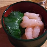 俺の魚を食ってみろ!! - 甘海老の酒粕漬け