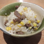 寛幸 - 飛騨牛と埼玉のスイートコーンの土鍋ご飯2