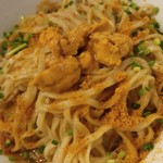 がふうあん - 雲丹とボッタルガの油そば(2016/8)