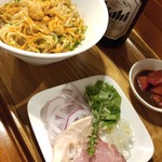 がふうあん - 雲丹とボッタルガの油そば(2016/8)